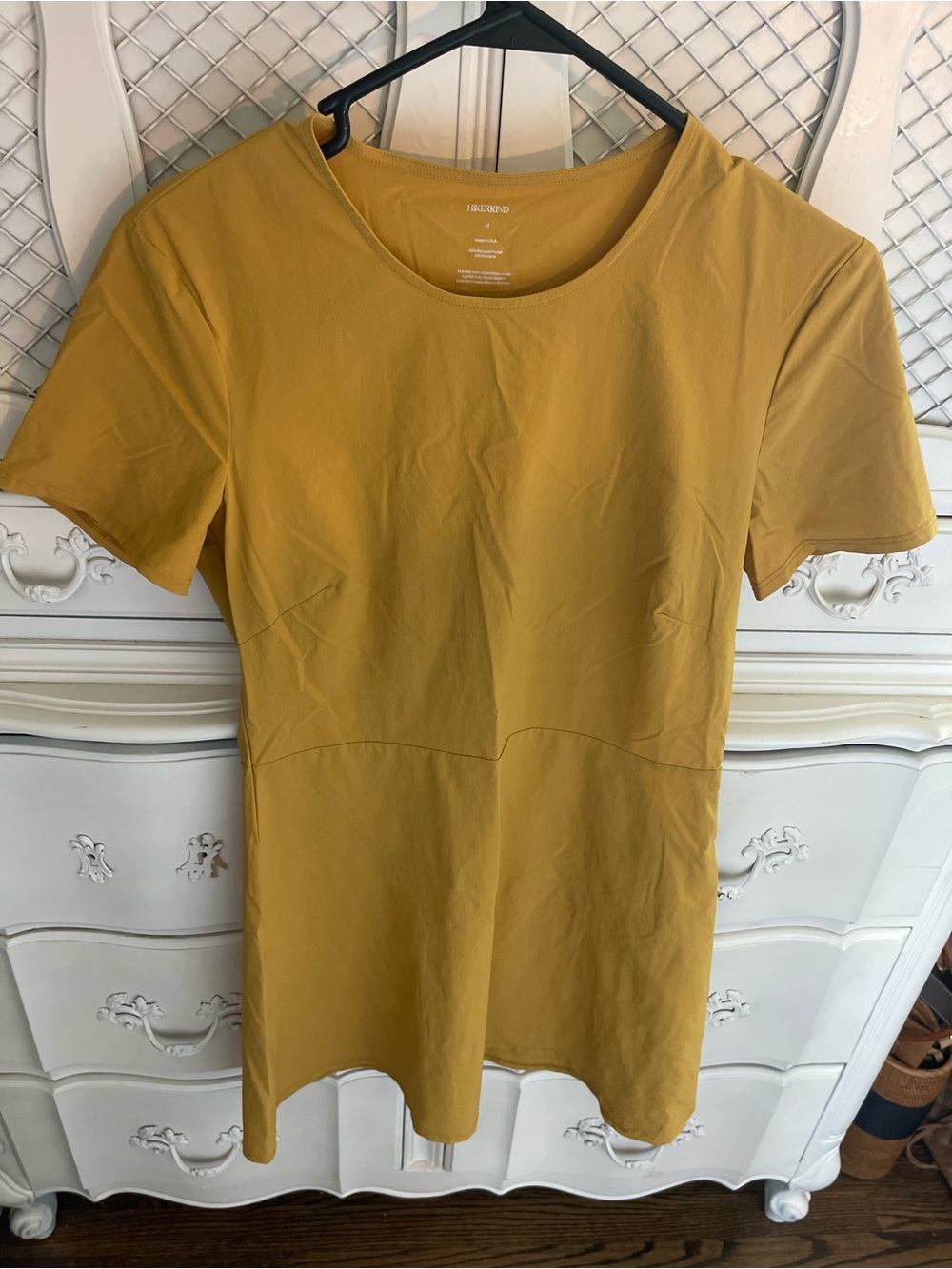 Everyday Short Sleeve Hiking Dress - Mustard